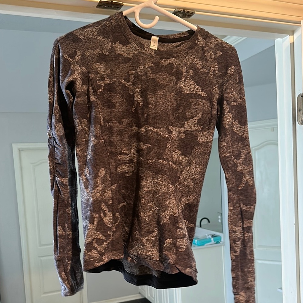 Camouflage Lululemon Long Sleeve Shirt